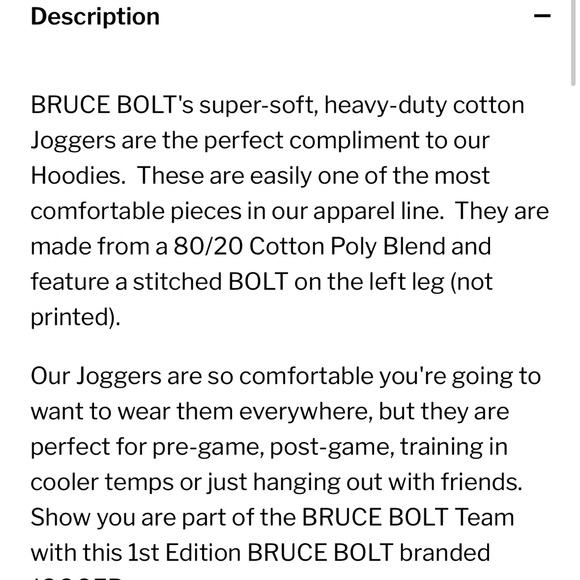 Bruce Bolt gray boys Joggers size YL - Picture 10 of 11